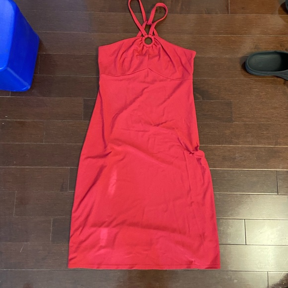y2k vintage hot pink halter dress! - Picture 5 of 5